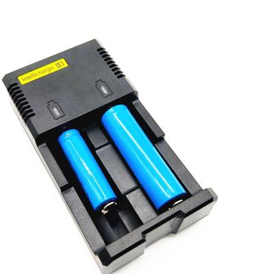 China Video Game Player 18650 26650 25500 lithium battery double slot charging with Type GB plug flashlight battery multi-model charger for sale