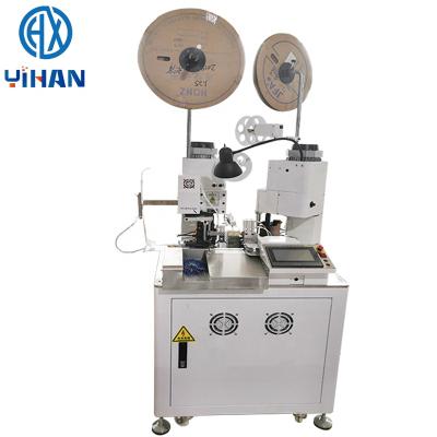 China Automatic Double Head Multifunctional Floss Peeling And Bunting Terminal Machine for sale