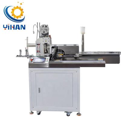 China counting & Clipping & Twisting & Tinning Tinning Automatic Five Wire End Single Head Dipping Machine Wire Cutting Stripping Twisting Dipping Terminal Crimping Machine for sale