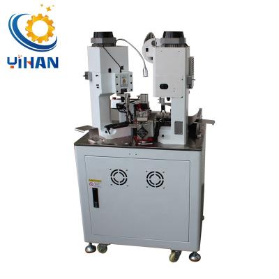 China Clipping & counting & Full Automatic Double Head Wire Crimping Cutting Stripping Machine Copper Cable Wire Developing Machine Terminal Crimping Applicator for sale