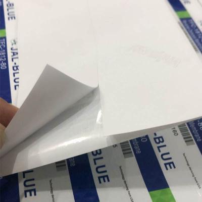 China Waterproof Waterproof Vinyl PVC Die Cut Custom Self Adhesive Label Printing Back Logo Sticker Can Fly Knife for sale