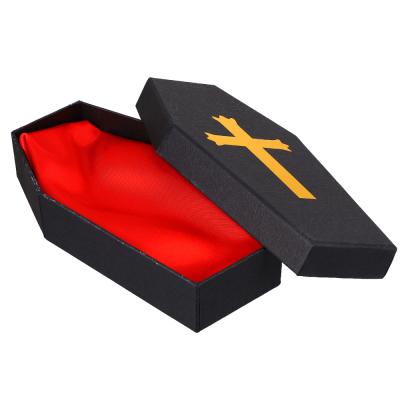 China Custom Young Fashion Printing Halloween Paper Cardboard Jewelry Box Design Casket Jewelry Gift Box With Logo for sale