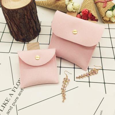 China Morden Custom Cheap Fashion Envelope Magnetic Pouch Jewelery With Flap Velvet Wholesale Pouches For Jewelry for sale