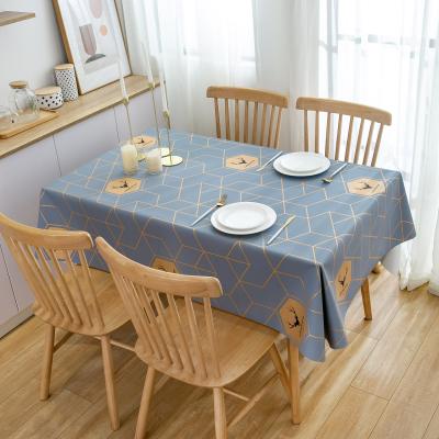 China Christmas Table Cloth PVC Waterproof Tablecloth for sale