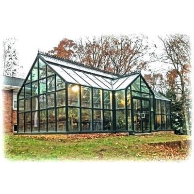 China Modern Insulated Aluminum Profile Solarium Prefab Glass And Aluminum Winter Lowes House for sale