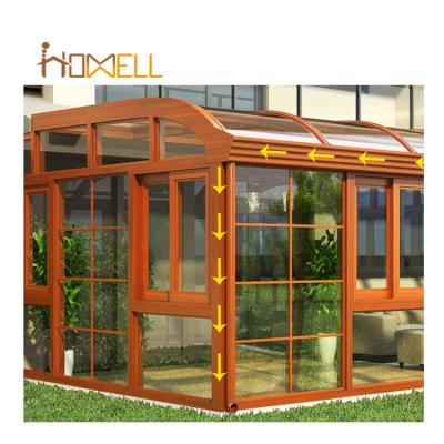 China Garden Home Lowes Decorating Sunroom Portable Outdoor Glass Verandas Aluminum for sale