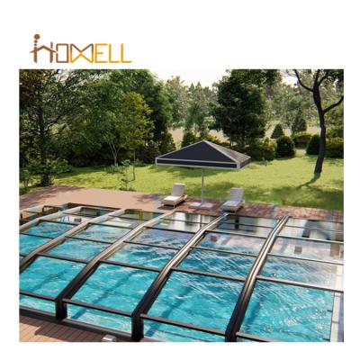 China Modern Energy Saving Conservative Sunroom Bath Pool Aluminum Glass House for sale