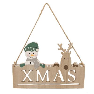 China New Holiday Decoration Home Wooden Pendant Ornaments For Christmas Decoration Gift Crafts for sale