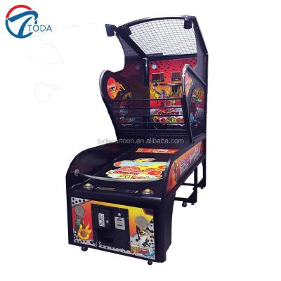 China Metal+Plastic Street Basketball Game Machine Coin Operated Arcade Game Machine With Moving Hoop for sale