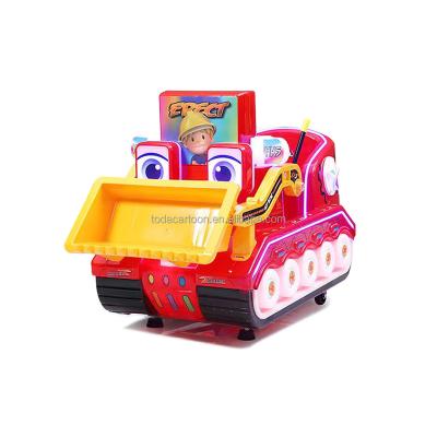 China Metal+Plastic Coin Operated Amusement Park Ride Swing Machine Eco Car Kiddie Rides for sale