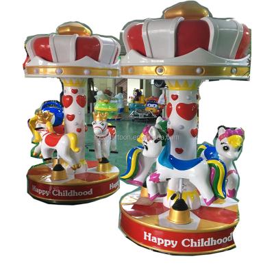 China Glass Carousel 3 Seaters Amusement Park Popular Kiddie Popular Mini Amusement Park For Sale for sale