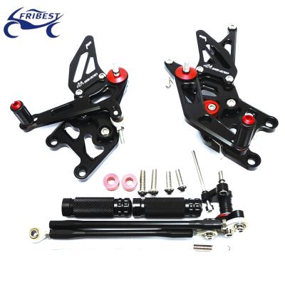 China CNC Motorcycle Parts Foot Pegs Rearset Adjustable Fit For CBR600RR 2007-2012 FARHD003-BBK FARHD003-BBK for sale