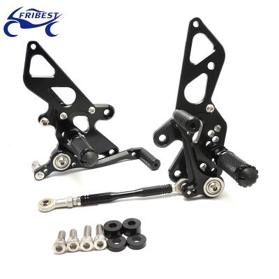 China 6061 T6 Aluminum Anodized CNC Aluminum Motorcycle 2008-2012 Adjustable Rearset For Kawasaki ninja 250 motorcycle FAARKA001 for sale