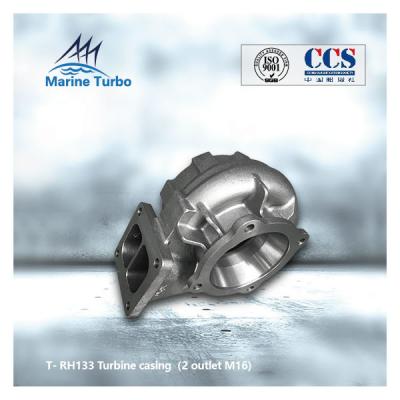 China M16 T-RH133-turbinebehuizing met twee uitgangen voor -turbocompressor met radiale stroming Te koop