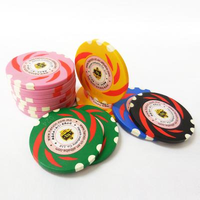 China Hot Selling Casino/Casino Clay Poker Chips Sticker Chips Set Custom Game Poker Club for sale