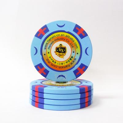 China Custom Casino/Poker Club Game Wholesale ABS European Unique Gaming Poker Chips for sale