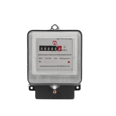 China DDS844 Long-using-life single phase energy meter with electricity monitor for sale