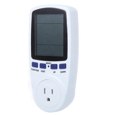 China Power Monitoring Electricity Meter DC Household Plug Wattmeter Energy Control System for sale