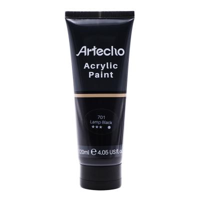 China Artecho Acrylic Paint for Art Paints, Decorate, Lamp Black 4.05 Ounce/120ml Acrylic Paint Supplies for Wood, Fabric, Crafts 4.05oz/120ml for sale