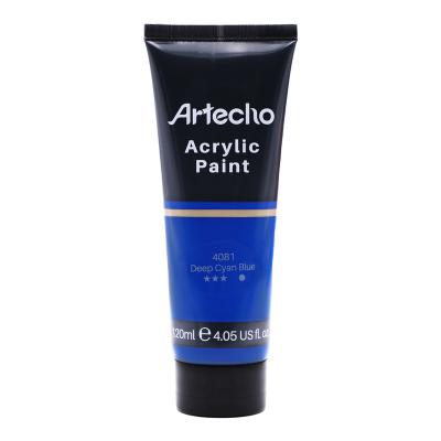 China Artecho Acrylic Paint for Art Paint, Decorate, Deep Cyan Blue 4.05 Ounce/120ml Acrylic Paint Supplies for Wood, Fabric, Crafts 4.05oz/120ml for sale