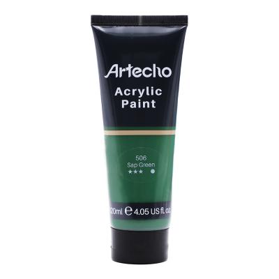 China Artecho Acrylic Paint for Art Paint, Decorate, Undermine Green 4.05 Ounce/120ml Acrylic Paint Supplies for Wood, Fabric, Crafts 4.05oz/120ml for sale