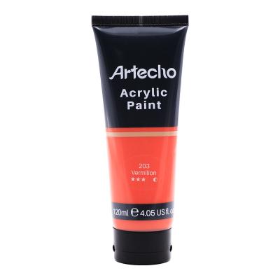 China Artecho Acrylic Paint for Art Paint, Decorate, Vermilion Red 4.05 Ounce/120ml Acrylic Paint Supplies for Wood, Fabric, Crafts 4.05oz/120ml for sale