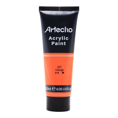 China Artecho Acrylic Paint for Art Paint, Decorate, Orange 4.05 Ounce/120ml Acrylic Paint Supplies for Wood, Fabric, Crafts, Canvas 4.05oz/120ml for sale