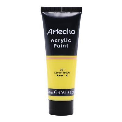 China Artecho Acrylic Paint for Art Paint, Decorate, Lemon Yellow 4.05 Ounce/120ml Acrylic Paint Supplies for Wood, Fabric, Crafts 4.05oz/120ml for sale