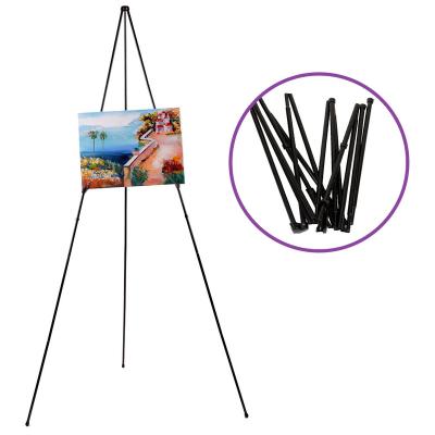 China Easel Artecho Artist Easel Display Easel Painting Stand, Lightweight Metal Tripod Stand Easel for Painting&Displaying-Black for sale