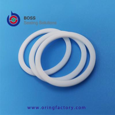 China White pure virgin PTFE o ring back-up ring food grade  backup o ring machined by cnc good quality BRT for sale