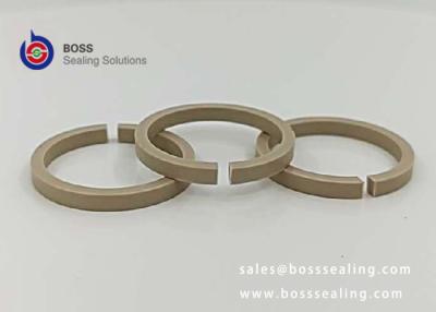 China PEEK split back up seal rings BRT straight cut natrure PEEK color for sale