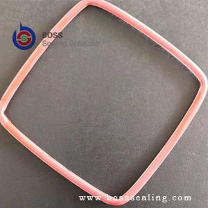 China Square or rectangle round cross shape PTFE FEP silicone encapsulated o-ring gasket for sale