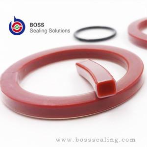 China PTFE PFA FEP ENCAPSULATED RED SILICONE MVQ VMQ CAM LOCK/ GAM LOCK GASKETS for sale