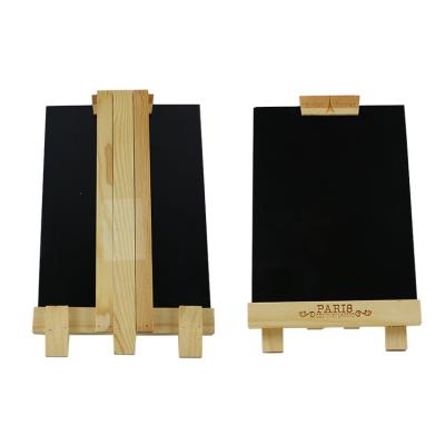 China Eco-Freindly Wooden View Holding A Sign Frame Board Mini Blackboard Signs With Stand for sale