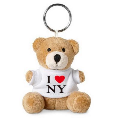 China Wholesale Lovely Neoprene Teddy Bear Key Chain T-shirt Bear Keychain Personalized Custom Teddy Bear Key Chain for sale