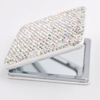 China Custom made custom lit mirror mirror bling bling rhinestone mirror for sale