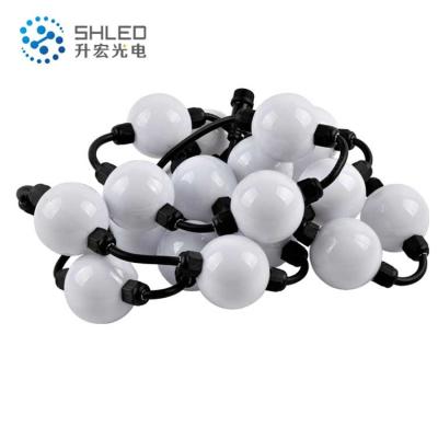 China LANDSCAPE Stage Lighting Remote Control RGB Led Ball String 3d Effect 50mm Led Pixel Ball Light for sale