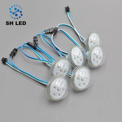 China Lighting decoration landscape rgb carnival pixel led dot light 45mm 60mm park carnival pixel ucs1903 led factory supplies for sale