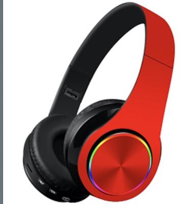 China RED CHEAP High FIDELITY high FIDELITY music wireless headphones TF card factory direct headsets B39 for sale