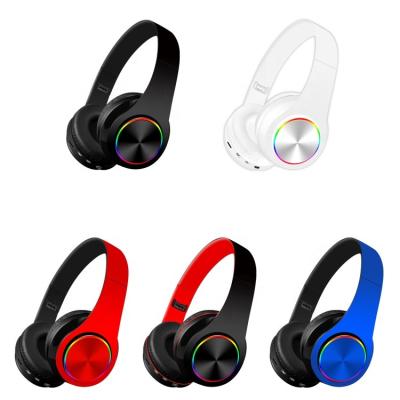 China TF Card B39 Wireless Earphone , Folding Color-changing LED Card Hot Seller for sale