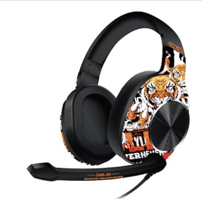 China OAK-AK24 New Earphone Graffiti Headphones With Voice Activated Wired Headphones for sale