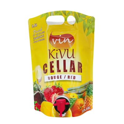 China ANTISTATIC hot item filled pouch for fresh wines juices packing with valves bag in coffee beer hot juice box containers for sale