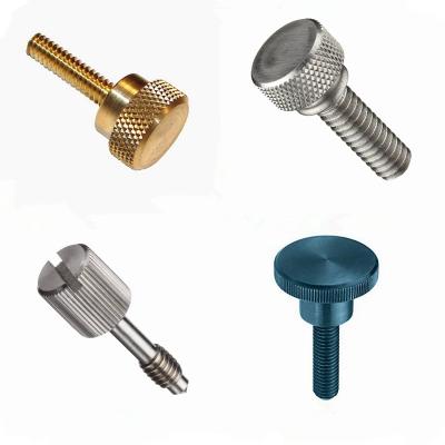 China Shenzhen Aluminum Factory Aluminum Stainless Steel M4 M5 M6 M8 Knurled Head Thumb Screw for sale