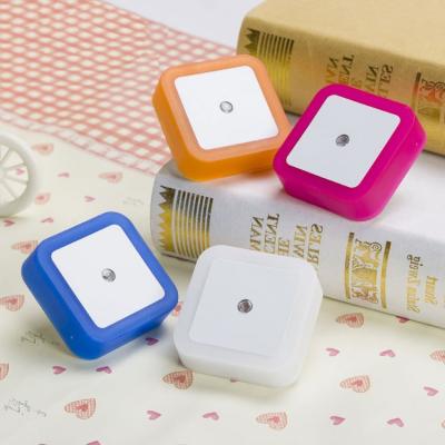 China Optical Sensing Customized Baby Bedroom Light Square Led Night Automatic Optical Sensing Small Led Light for sale