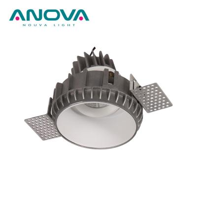 China Trimless High Power Adjustable Spot LED Recessed Commercial Downlight Trimless Hotel Downlight for sale