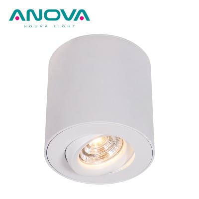 China Direction Adjustable Light Round / Square Gimbal COB Downlight Waterproof Led Spotlight Outdoor LED Downlight for sale