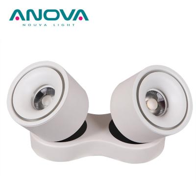 China 360 Degree Rotatable Adjustable Surface Mount Double Led Down Light for sale