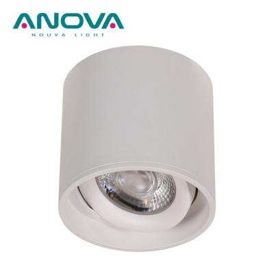 China Modern Spot 10w Modern Circular Lamp Aluminum Ceiling Recessed Adjustable Led Downlight Surface Mounted for sale