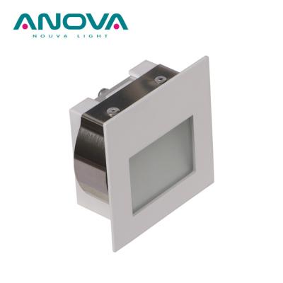 China Modern Modern Corner Cabinet Staircase Downlight Mini Driver Square Recessed Mini Led Step Light for sale