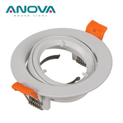 China Adjuatble/Recessed Spot Modern Fold Down Ceiling Downlight Frame Adjustable Downlight MR16 GU10 Light Fixture for sale